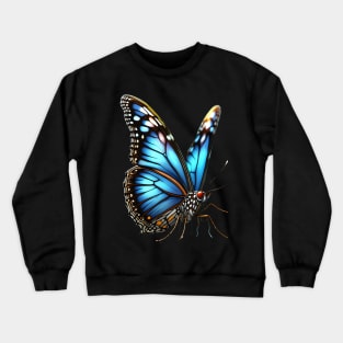 Iridescent Butterfly Crewneck Sweatshirt